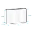 Радиатор стальной панельный Royal Thermo Ventil Compact VC22 500х1000 мм белый