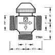 Клапан трехходовой Herz термостатический 3/4"