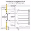 Полотенцесушитель водяной АРГО Универсал 500х1000 мм нержавеющая сталь