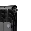 Радиатор биметаллический Royal Thermo Revolution Bimetall 80/500 12 секций черный