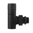 Набор дизайн-вентилей Royal Thermo PIANO 1/2" угловой черный