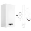 Котел газовый двухконтурный ARISTON EGIS XC 24 FF NG + Комплект коаксиальный d60/100-1000 мм горизонтальный монтаж