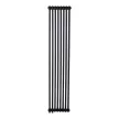 Радиатор стальной трубчатый 1800х368 мм 8 секций нижнее подключение антрацит Rifar TUBOG