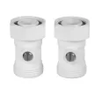 Комплект для нижнего подключения радиатора 3/4" прямой белый Royal Thermo Design