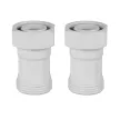 Комплект для нижнего подключения радиатора 3/4" прямой белый Royal Thermo Design