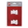 Комплект для нижнего подключения радиатора 3/4" прямой белый Royal Thermo Design
