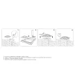 Колпак столба полимеркомпозитный 450x450x170 мм красный Everest Zking
