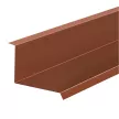 Планка примыкания верхняя 130х140x2000 мм 0,45 мм коричневая RAL 8017