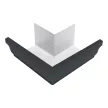 Угол желоба 120x86 мм внешний 90° графит RAL 7024 Vortex Grand Line