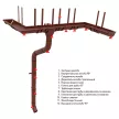 Муфта для трубы 90 мм коричневый RAL 8017 Grand Line