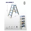 Стремянка двухсторонняя 5 ступеней ALUMET