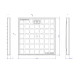 Крышка для дождеприемника AQUASTOK 300x300 мм пластик
