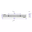Решетка для лотка AQUASTOK Norma DN100 стальная 1 м