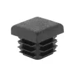 Заглушка пластиковая  для трубы-квадрат 20х20 мм черная (4 шт)
