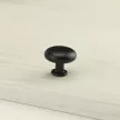 Ручка-кнопка мебельная L4.knob05BL черная