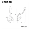 Крючок мебельный KERRON 0050 черный матовый
