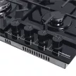 Газовая варочная поверхность черная 60 см HOLBERG HGGH 6411WBL