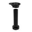 Опора мебельная регулируемая под цоколь 150 мм пластик черная 4 шт
