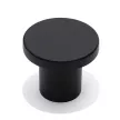 Ручка-кнопка мебельная K725 черная