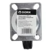 Колесо d75 мм поворотное на площадке черное DORN