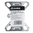 Колесо d75 мм неповоротное на площадке черное DORN