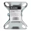 Колесо d100 мм неповоротное на площадке черное DORN