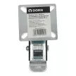 Колесо d75 мм поворотное на площадке со стопором бирюзовое DORN