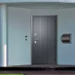 Дверь входная металлическая с терморазрывом Тесей-300 букле/вяз 2050х880х110 мм правая