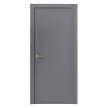 Дверь межкомнатная глухая 2000х900 мм Лайн L-01 эмаль графит