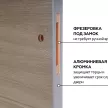 Дверь межкомнатная глухая 70х200 см Дублин ПВХ Ясень шимо