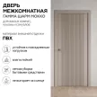 Дверь межкомнатная глухая 70х200 см Гамма Шарм ПВХ Мокко
