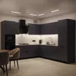 Фасад 196х396 мм Моно матовый синий