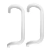 Ручки-скобы 350 мм для профильных дверей белые