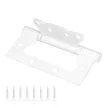 Петля без врезки FIXBERG 2BB 100х75х2,5 мм белая