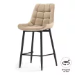 Стул полубарный с поворотным механизмом Челси 50х58х101 см бежевый