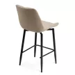 Стул полубарный с поворотным механизмом Челси 50х58х101 см бежевый