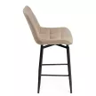 Стул полубарный с поворотным механизмом Челси 50х58х101 см бежевый