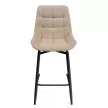 Стул полубарный с поворотным механизмом Челси 50х58х101 см бежевый
