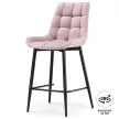 Стул полубарный с поворотным механизмом Челси 50х58х101 см розовый
