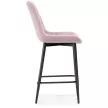 Стул полубарный с поворотным механизмом Челси 50х58х101 см розовый