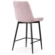 Стул полубарный с поворотным механизмом Челси 50х58х101 см розовый