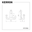 Крючок мебельный KERRON 0061 медь