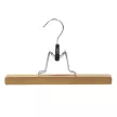 Вешалка для брюк деревянная светлая 25x16x2 см с зажимом