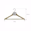 Вешалка для одежды elemento 44 см с широким плечом светлое дерево