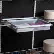 Корзина мелкосетчатая L9559 для выдвижной рамы 555х410х85 мм белая Larvij