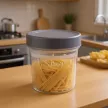 Банка для сыпучих продуктов Оптим пластик графит 0,5 л