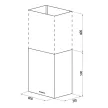 Вытяжка пристенная Maunfeld Box Push 40 см 1000 м3/ч белая
