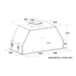Вытяжка встраиваемая черная 60 см MAUNFELD VIVID 603EMD 1150 м3/ч