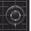 Газовая варочная поверхность черная 45 см KRONA CORNIOLA 45 BL