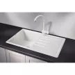 Мойка кухонная из искусственного камня белая 760х500х200 мм StandArt ST-7601